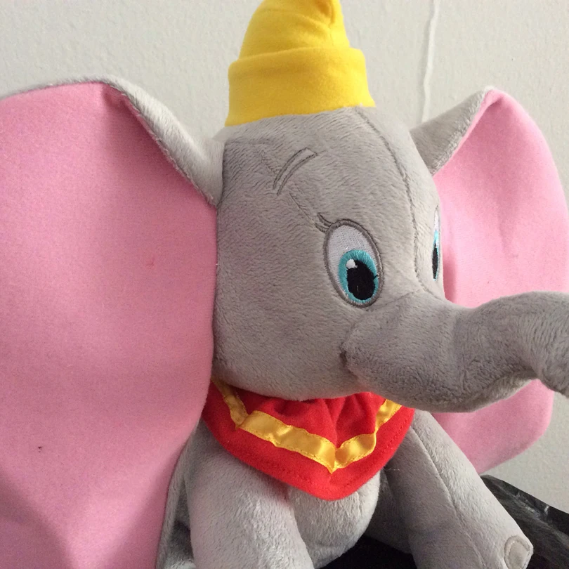 Бесплатная доставка 30 см 11 8 &quotмультфильм Dumbo Серый слон плюшевые игрушки Мягкий