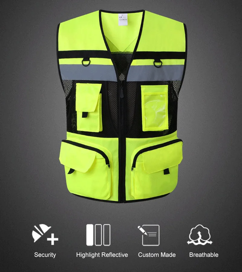 Reflective Cycling Vest Outdoor Sport Ciclismo Safety Traffic Safety Reflective Warning Vest Clothing Motorcycle Night Riding
