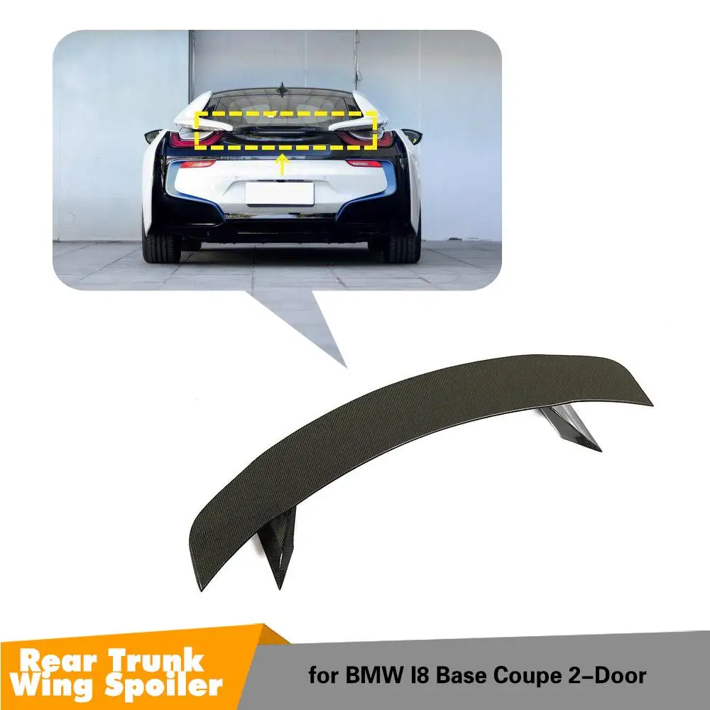 

Carbon Fiber SPOILERS CAR REAR WING TRUNK LIP SPOILER FOR BMW I8 2014-2018