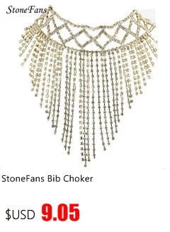 StoneFans, колье, длинное ожерелье, s для женщин,, серебряные ювелирные изделия, подвеска, воротник, овальная цепочка, ожерелье, женская мода