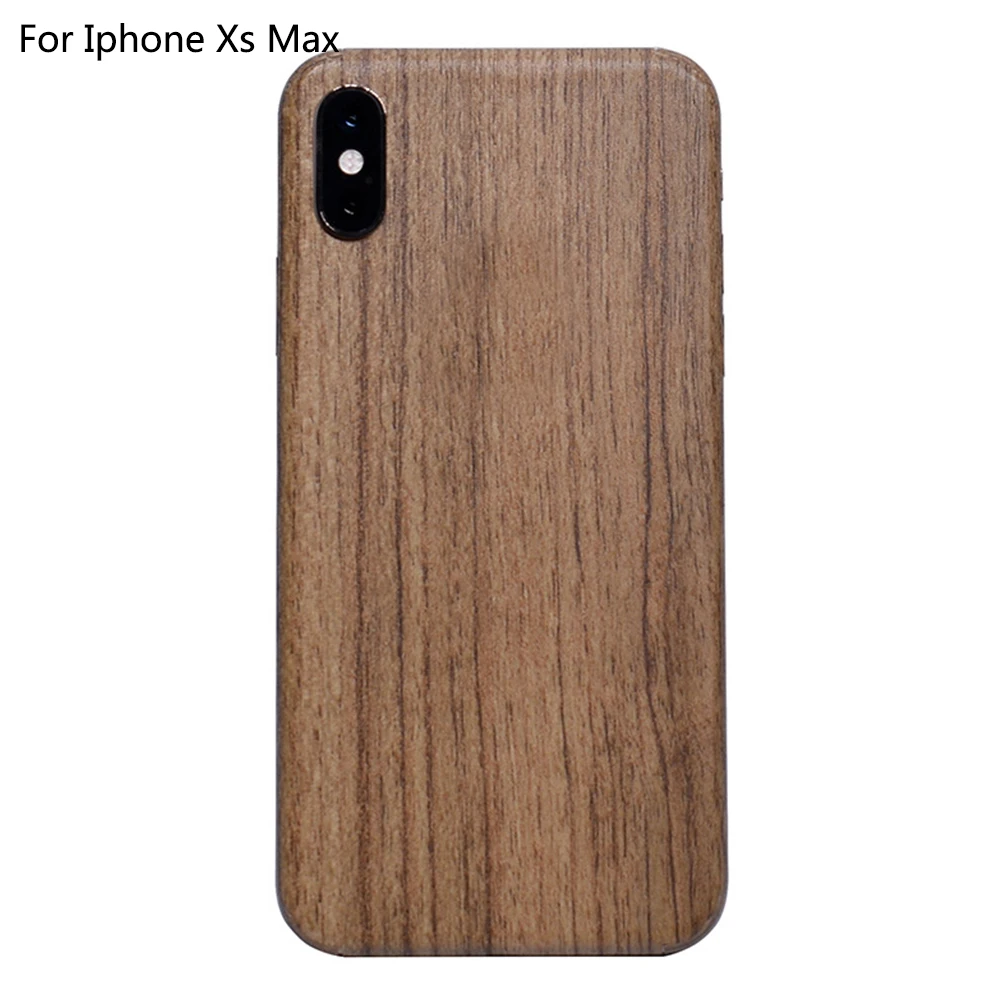 Yellow For Iphone XS Max Скины против царапин винтажные наклейки для телефона деревянные зерна матовые задние защитные аксессуары ПВХ пленка для полного покрытия для IPhone X Xr - Цвет: Yellow For Iphone XS Max