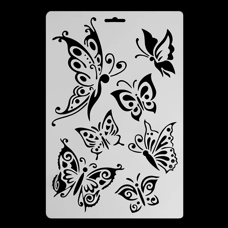 DIY ремесло бабочка покраски стен Скрапбукинг декоративное тиснение Бумага Cards-P101