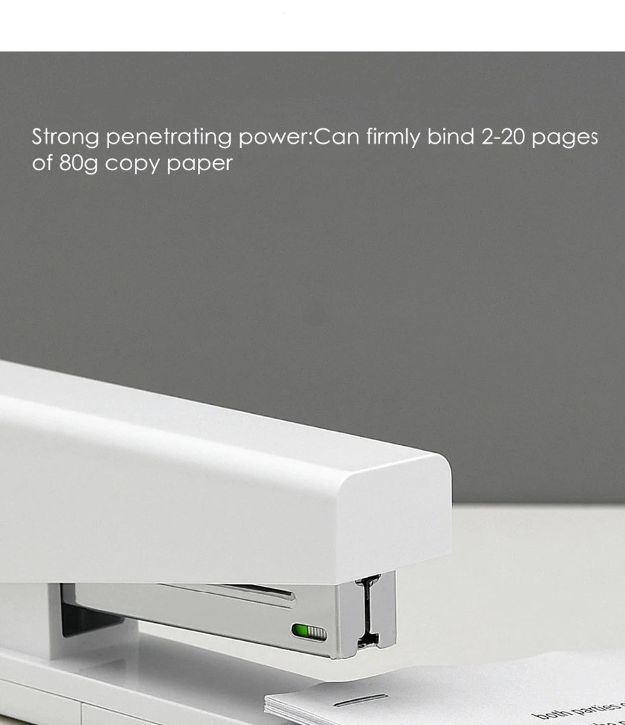 Степлер Xiaomi Mijia Kaco LEMO 24/6 26/6 с 100 скобами для бумаги, офиса, школы Mijia Smart Home Kit степлер и скобы