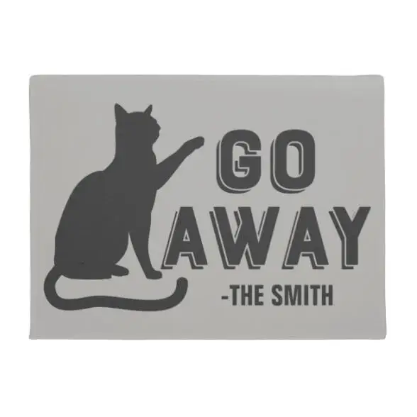 Новые забавные персонализированные коврики для приветствия с кошкой новинка