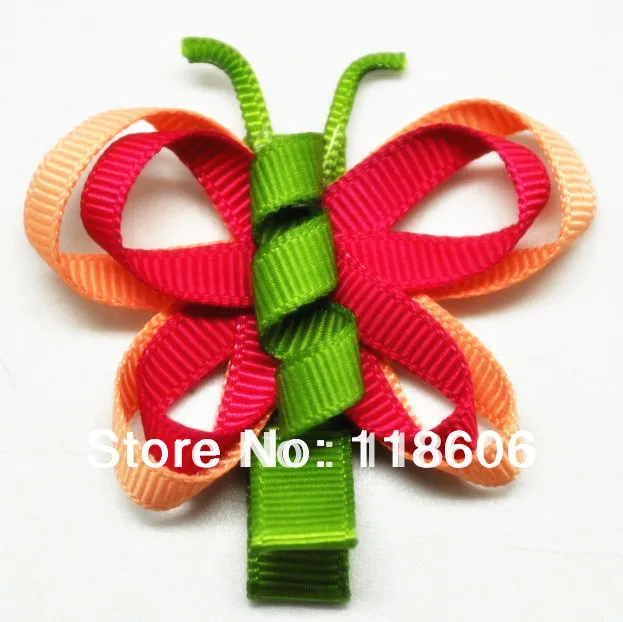 Бесплатная доставка 100 шт Новое поступление Лента Бабочка бант заколка для волос