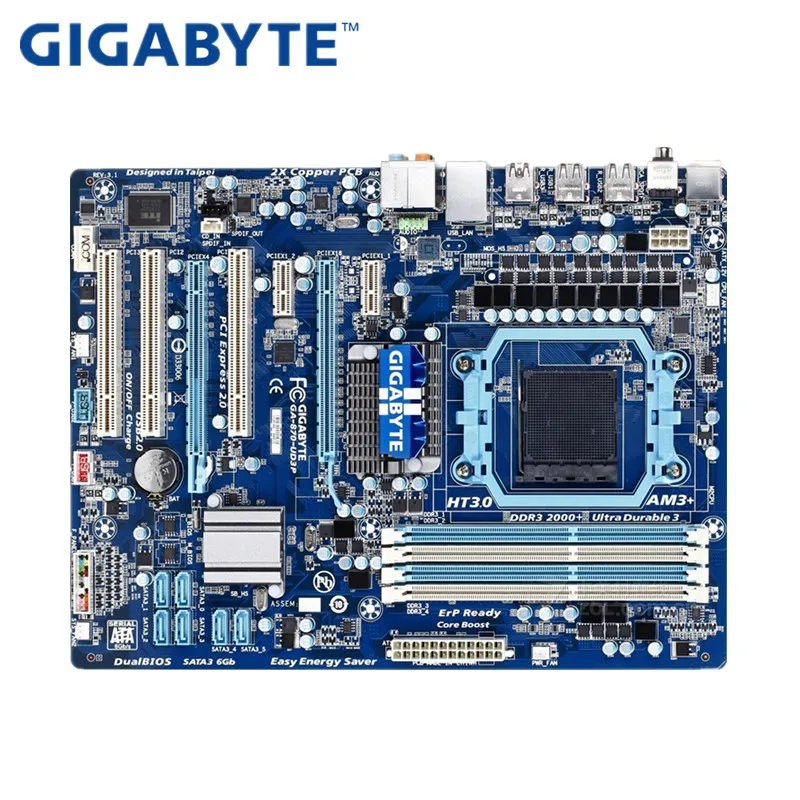 GIGABYTE GA 870 UD3P настольная материнская плата Socket AM3/AM3 + DDR3 8G ATX для Phenom II/Athlon II | Материнские платы -32988176881