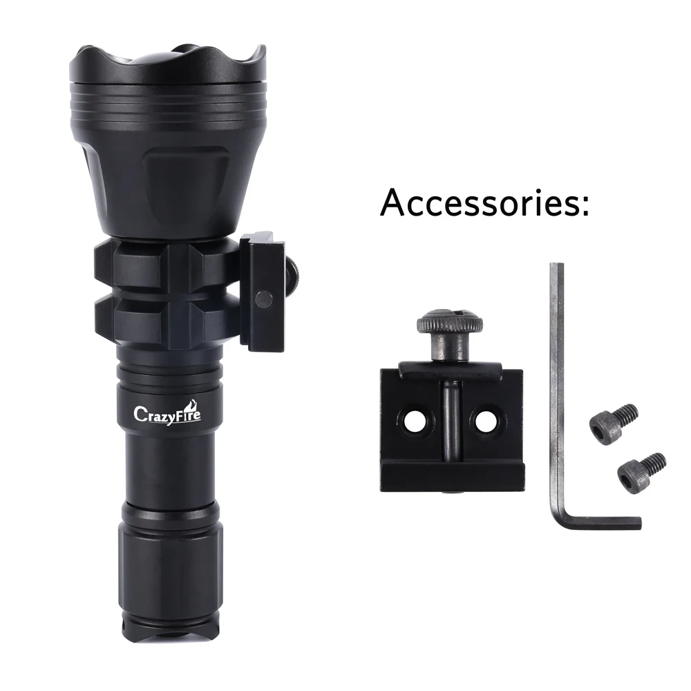 

480M Long Distance 1/5 Mode Torches Led Flashlight Zoom Flashlight for Tactical Flashlight Hunting Green Red White Rifle Light