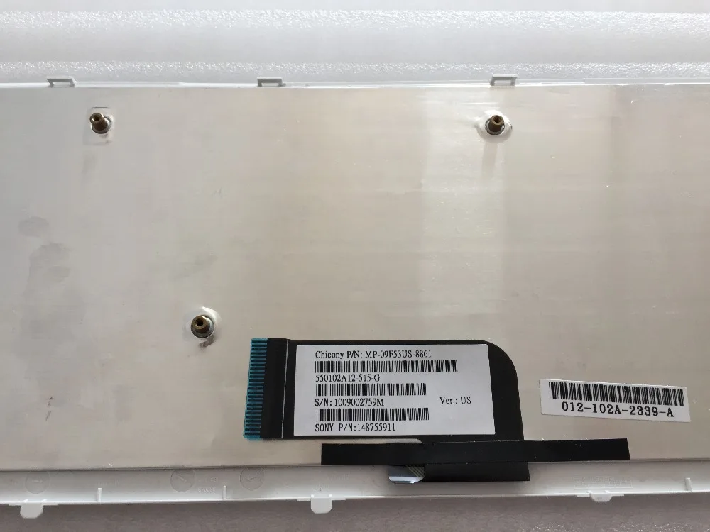 Американская версия для Sony Vaio VPCCW21FX VPC-CW21FX VPC-CW22FX PCG-61111L PCG-61111T PCG-61111W PCG-61111M белая