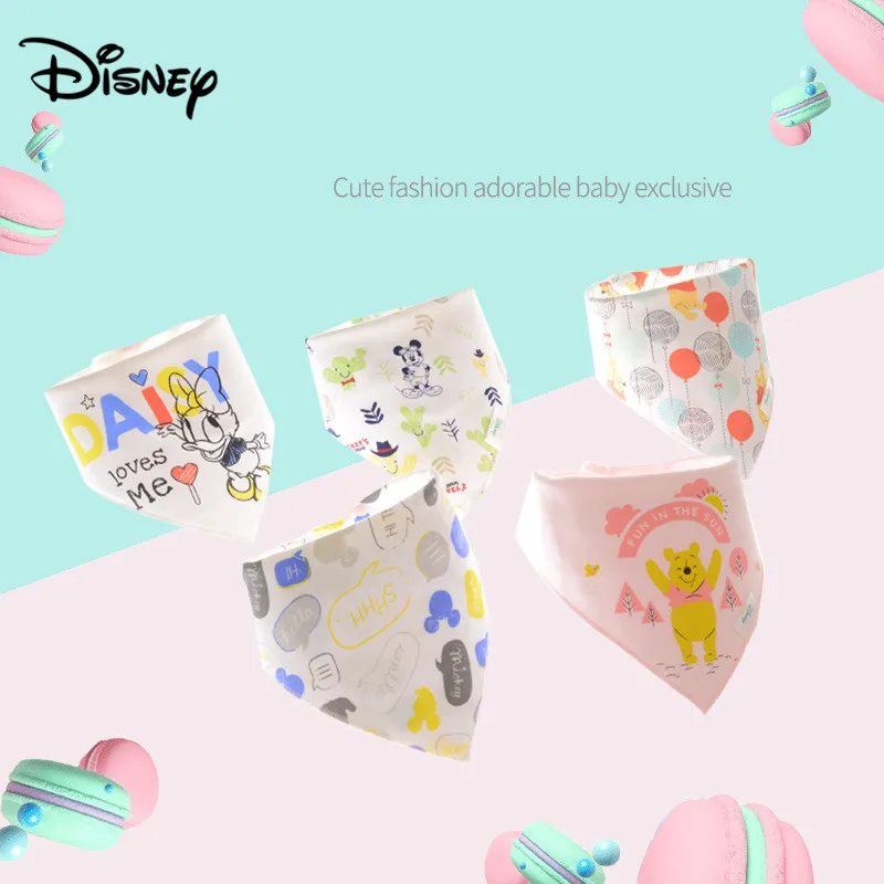 Disney baby слюнявчик полотенце хлопок нагрудник Новый детский с мультяшным принтом