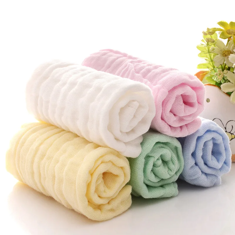 Детское полотенце 6 слоев хлопок марля 25*25 см для новорожденных Детские носовые