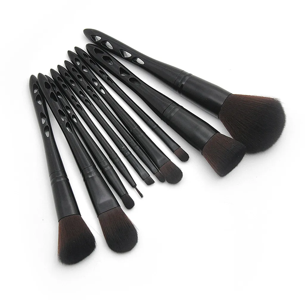 10Pcs Makeup Brush Set Cosmetic Tool Powder Cheek Eyeshadow Eyeliner Brow Make-up-Pinsel maquiagem profissional completa kit #04 | Красота и