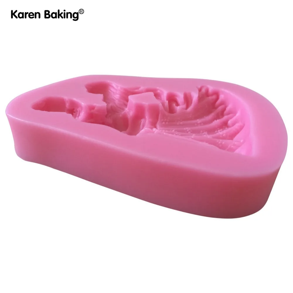 Очаровательная форма для женщин и мужчин танцев 3D силиконовая тортов