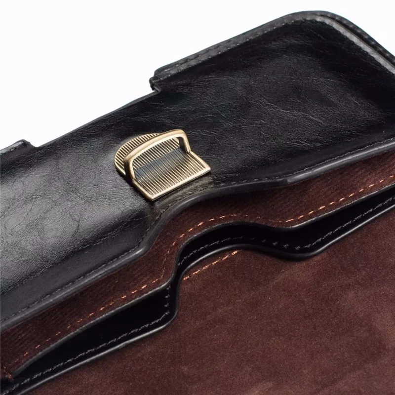 Двойной Сумочка карманная Hook Loop поясная сумка из искусственной кожи чехол для