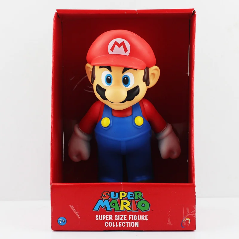 Розничная 5 стилей 9 ''23 см Super Mario Bros Марио Йоши Луиджи Купа Боузер жаба ПВХ Фигурки игрушки с коробкой