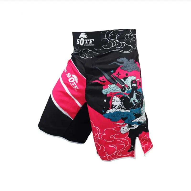 Muay Thai Training Bjj Boxing Shorts Pants for Men Printing MMA Fighting Pant Gym Sanda Sports Clothing Boxe Fight Wear |