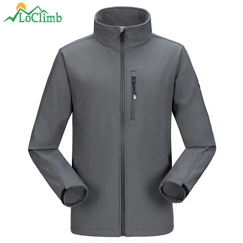 LoClimb водонепроницаемые мягкие куртки для кемпинга и пешего туризма зимняя