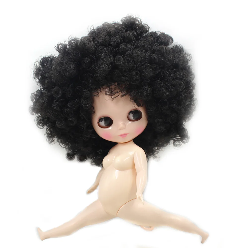 

ICY DBS Blyth doll with Series No.9103 Black curly hair Cute Plump Lady 1/6 BJD