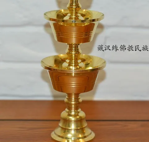 Держатель лампы Ghee на день рождения подсвечник тибетская медная масляная лампа