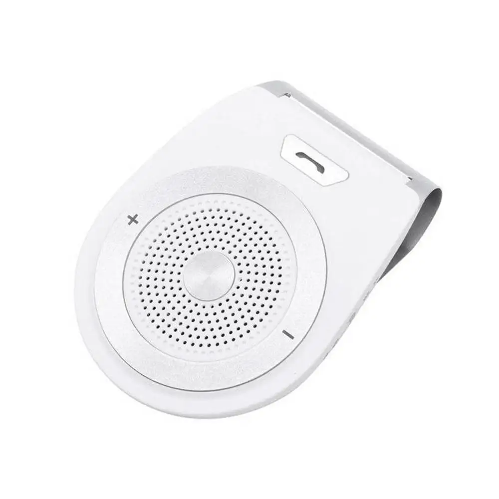 white Автомобильный Bluetooth комплект T821 Handsfree телефон Поддержка динамик беспроводной автомобильный комплект мини козырек Hands Free Звонки - Название цвета: white