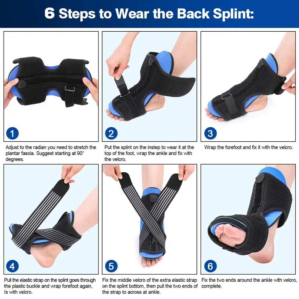 Подошвенный фасциит ночная скоба регулируемая спинная Ночная шина