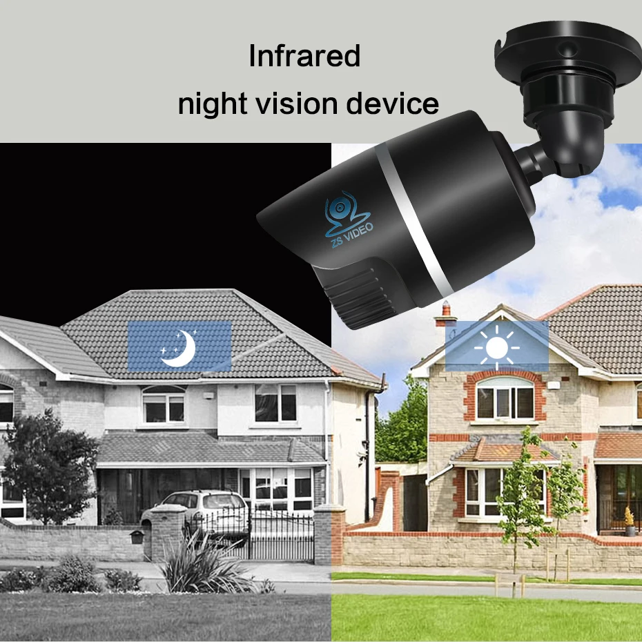 ZSVEDIO наблюдения Камера s CCTV монитор WI FI ip адрес NVR Водонепроницаемый HD Ночное