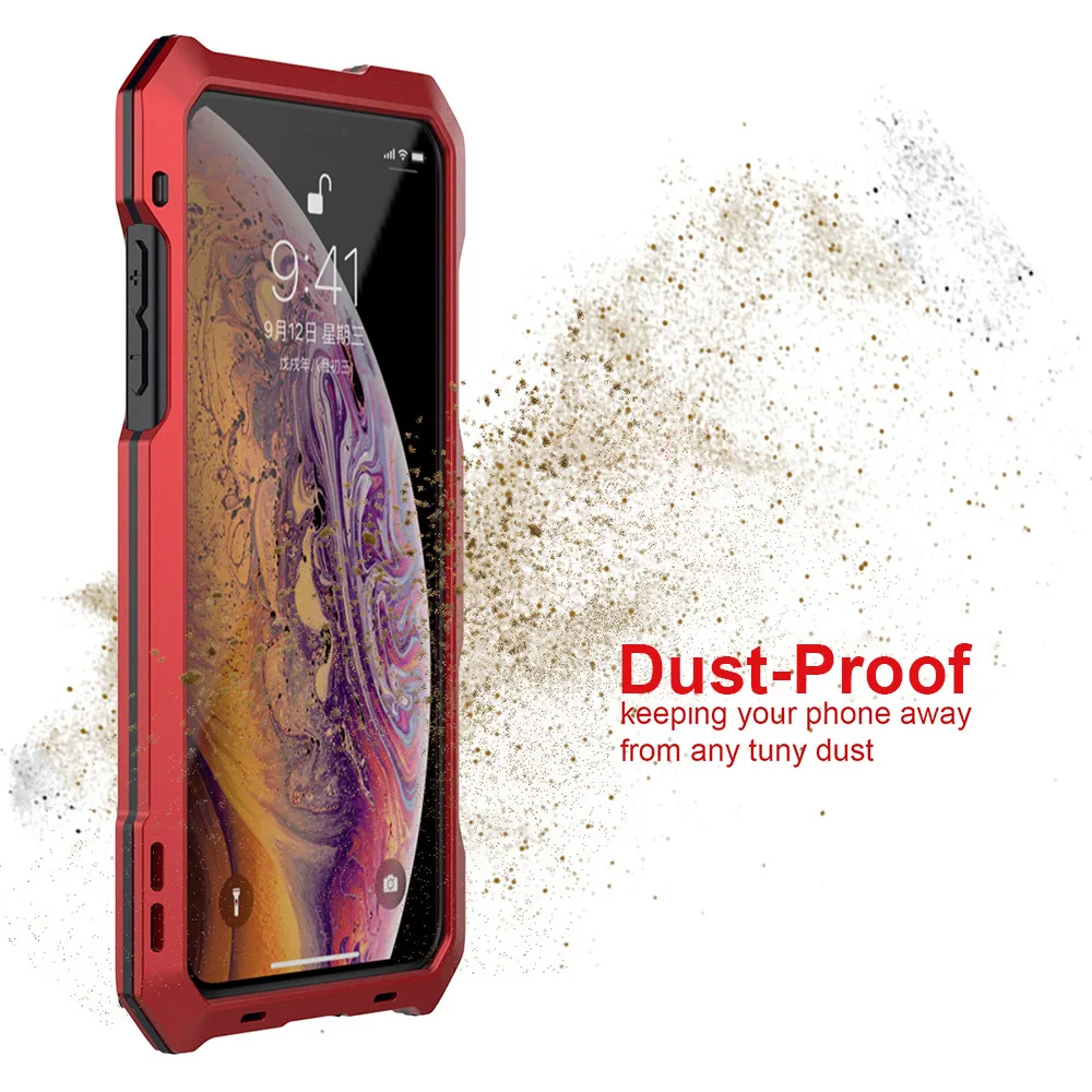 Ascromy Waterproof Heavy Duty Phone Case Cover Protector For iPhone XS Max XR X 8 7 6 6s Plus 5s Fisheye Marco Wide Camera Lens |