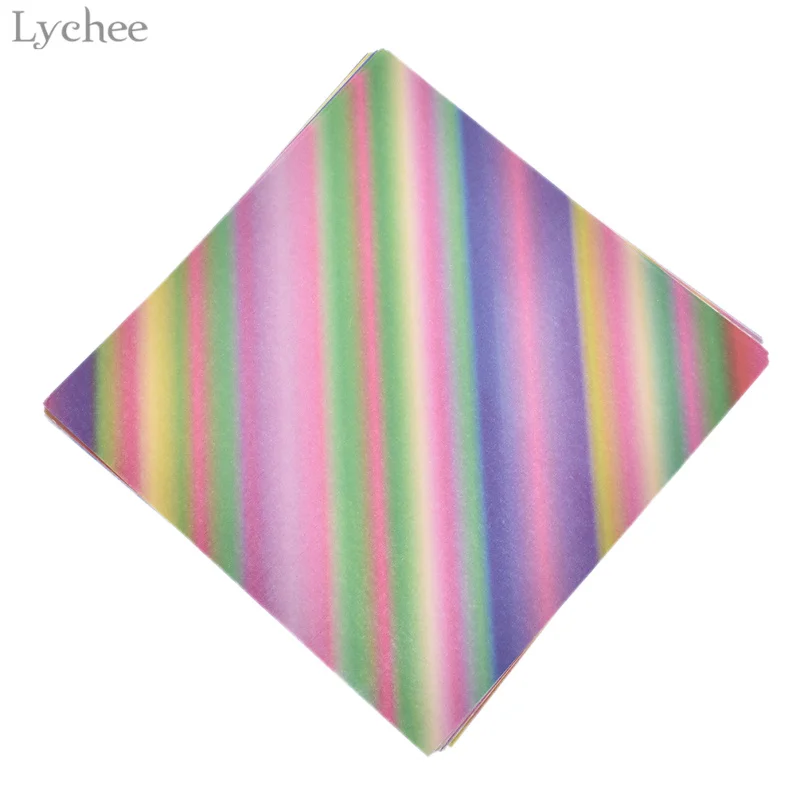 Lychee Life 15 см градиентная радужная бумага для оригами сделай сам Детская складная