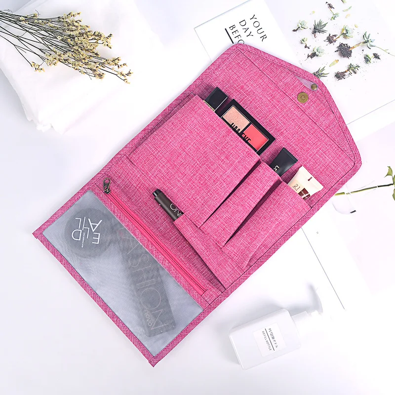 

Women Travel Portable Beautician Cosmetic Bags Men High Quality Makeup Toiletry Bag Bathroom Hanging Organizer Makeup Wash Bag