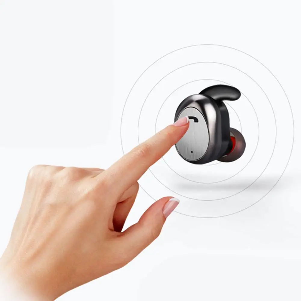 Наушники вкладыши мини Беспроводные спортивные Bluetooth наушники истинная