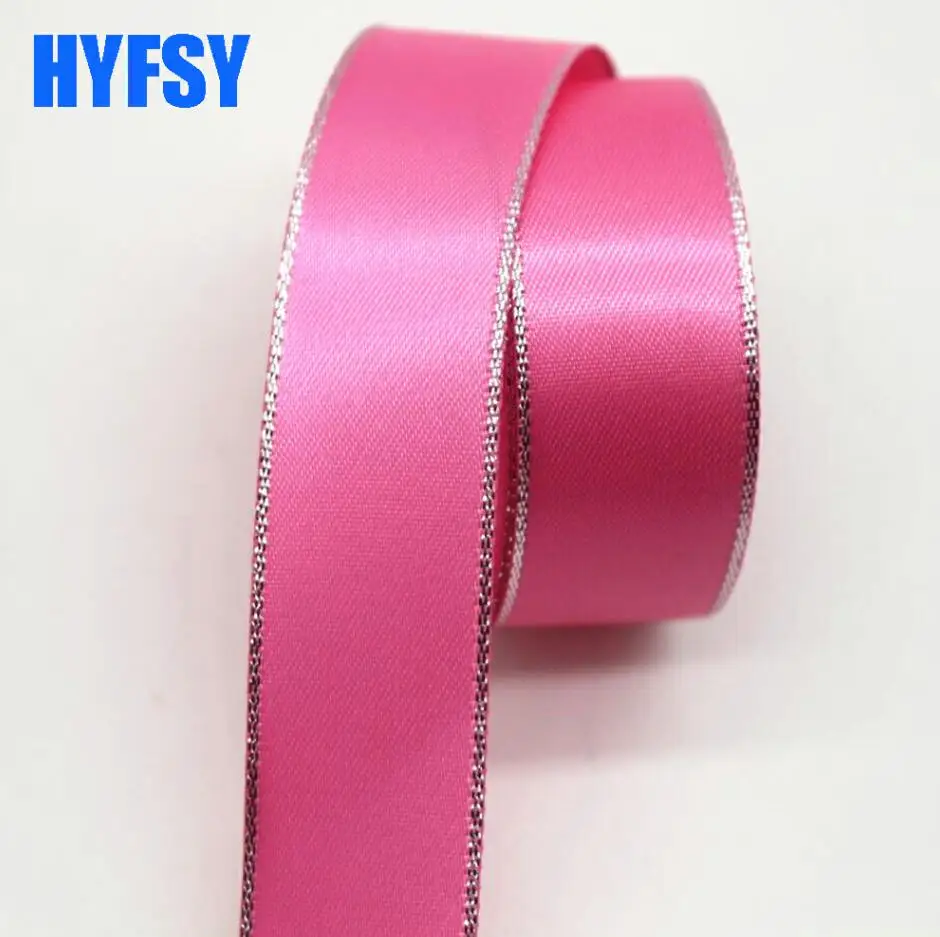 Новинка 10 мм/22 мм/38 мм лента Серебряная лента Двусторонняя DIY материалы ручной работы подарочная упаковка бант для волос серебряный край - Цвет: 156