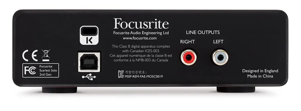 Focusrite Scarlett Solo USB аудио Интерфейс звуковая карта 2nd Generation 2 В/2 out для