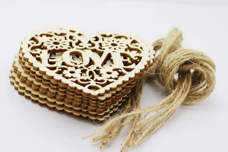 

10pcs/ Wooden Heart Shape Pieces/ Lover Heart/ Different Size /home decoration/children gifts/DIY/Lovely/