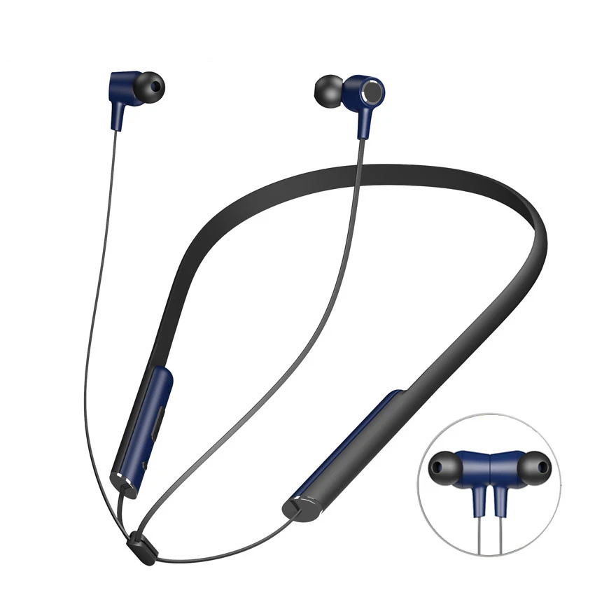 Askmeer шейным Bluetooth гарнитура Беспроводные спортивные наушники бас наушники с микрофоном для мобильного телефона 20 часов воспроизведения музыки