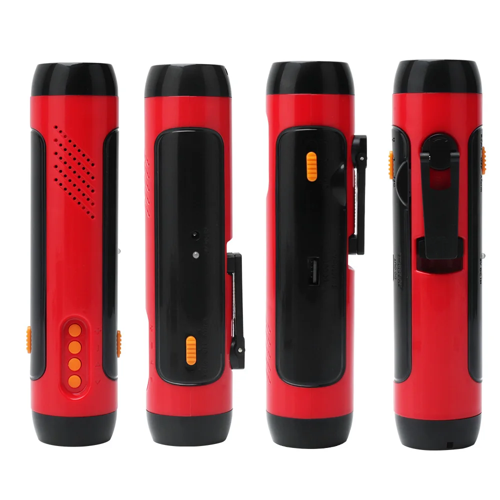 BORUiT Многофункциональный ручной зарядка FM радио Светодиодный светильник USB выход power Bank портативный открытый кемпинг фонарь светильник лампа