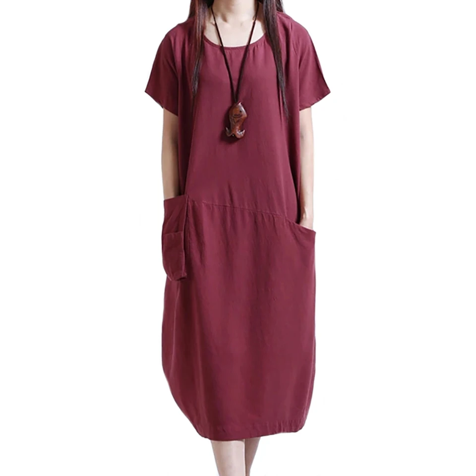 Модные женские туфли летнее платье круглый вырез горловины Изделие из хлопка с