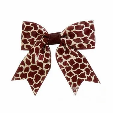 200 шт./лот бант для волос с леопардовым принтом | Аксессуары одежды