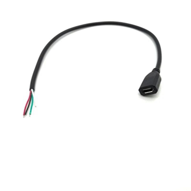 100 шт. Micro USB 2 0 A Разъем мама Интерфейс Android 4 Pin провода зарядный кабель соединитель