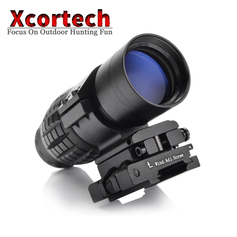 Тактический 3X Лупа Оптический прицел оптический Подходит Aimpoint Sight с откидной
