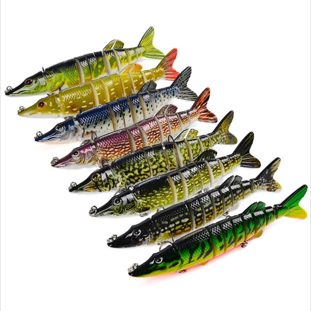 FISHINAPOT 1 шт. 12,5 см 20 г Мути segement Иска Искусственный бас Пайк жесткий заманить изгиб прикормы Crankbait жесткий приманку