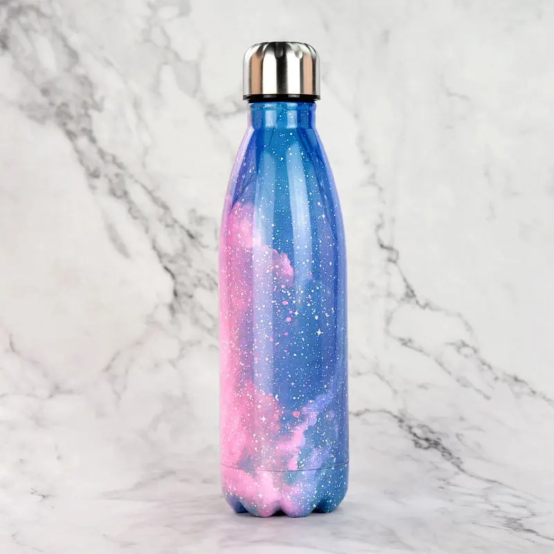 Звездное небо Вакуумная чашка бутылка для воды Изолированная нержавеющая сталь
