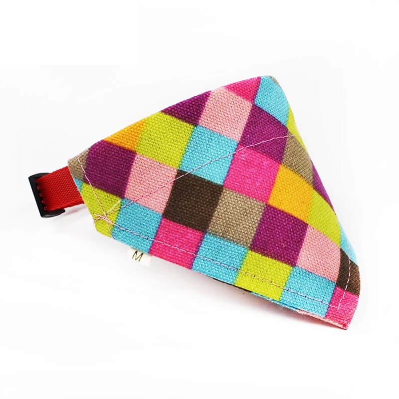 1 шт. Милый тканевый шарф для собаки Регулируемый треугольный бандаж щенка