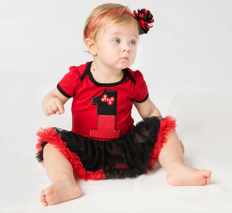 Новый стиль костюмы на первый день рождения милый кружевной комбинезон для