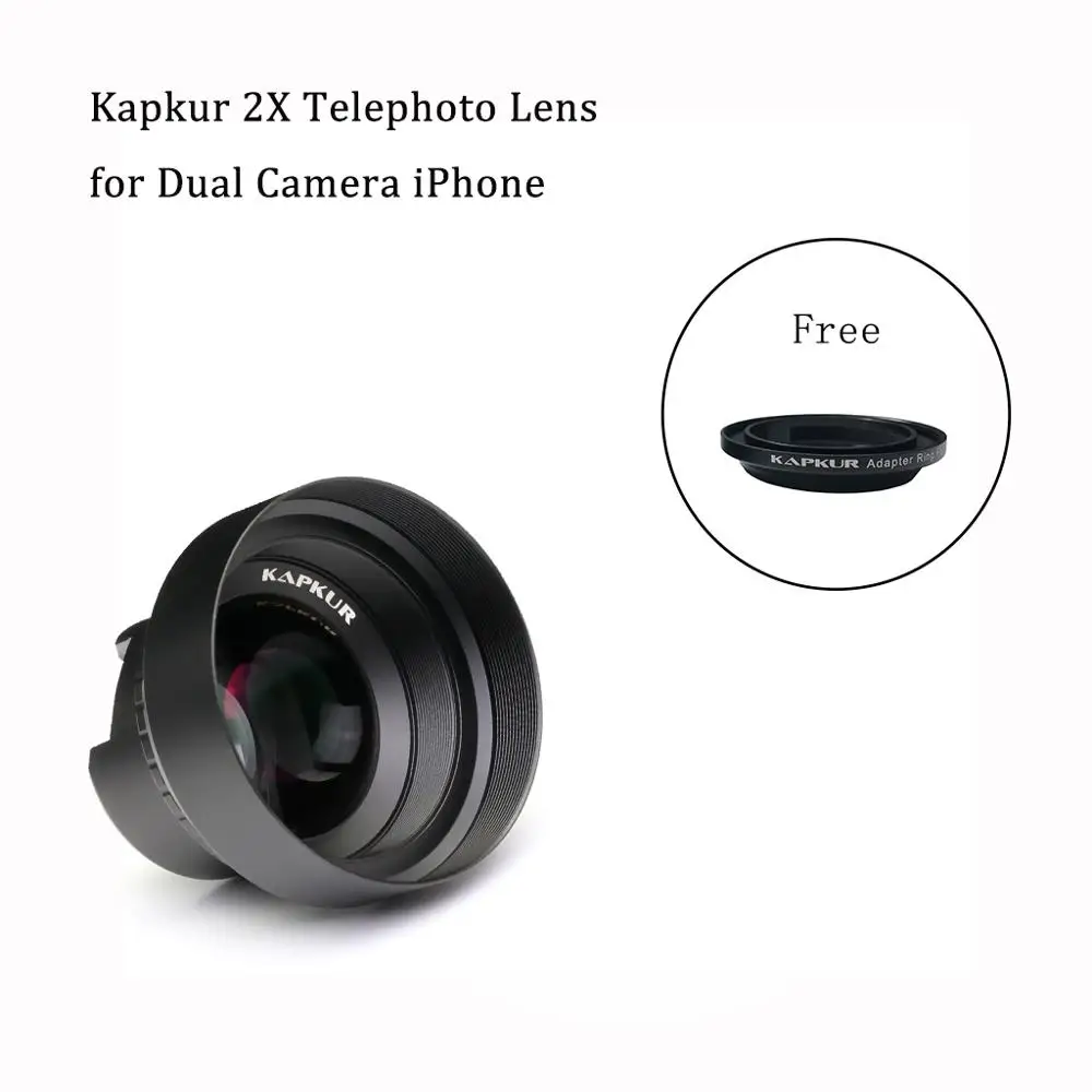 Объектив для телефона KAPKUR телеобъектив 2.0X iPhone X. XS. камеры XS max и 7P 8P