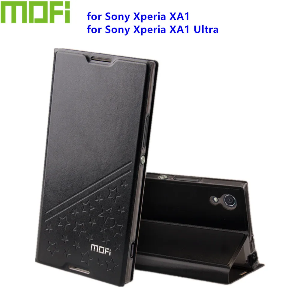 Оригинальный чехол Mofi для Sony Xperia XA1 роскошный кожаный книжка с подставкой в стиле