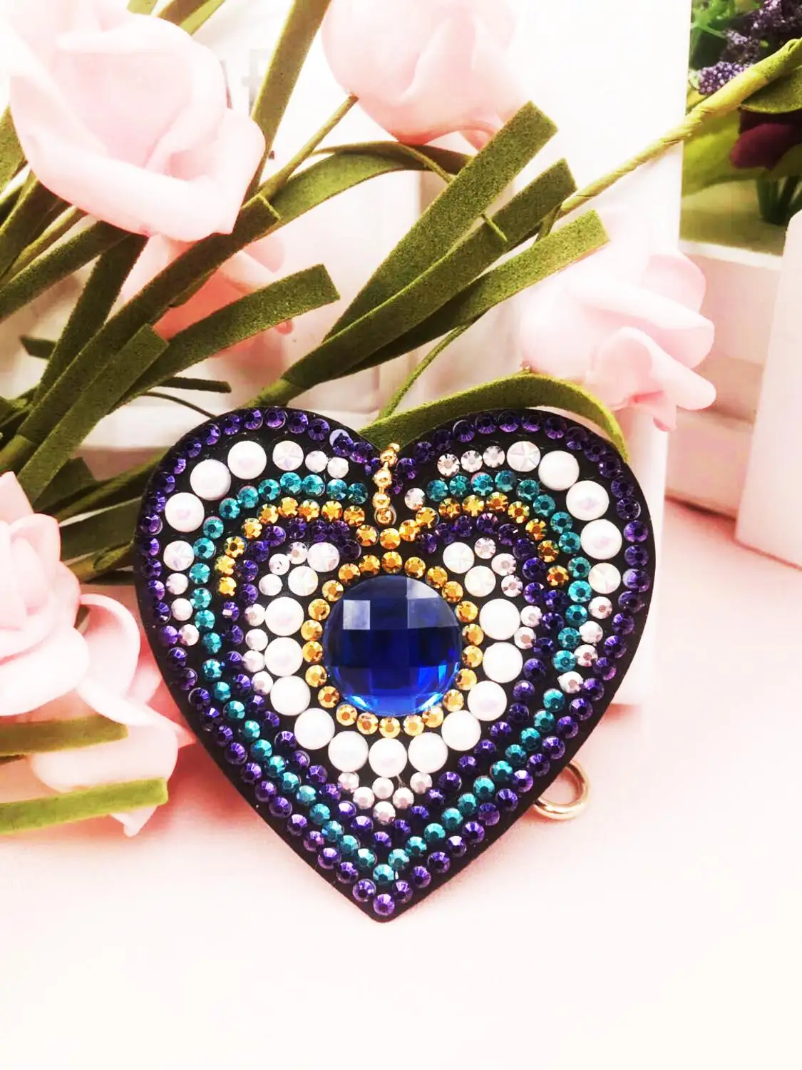 Shirliben 2019 Новинка Diy сердце бабочка особая Алмазная картина брелок круглые бусины