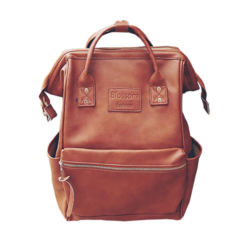

Mummy Diaper Backpacks Fashion Nappy Bag Large Capacity Handbag Fashion Causal Mother Outdoor Travel PU Leather Backpack CL5590