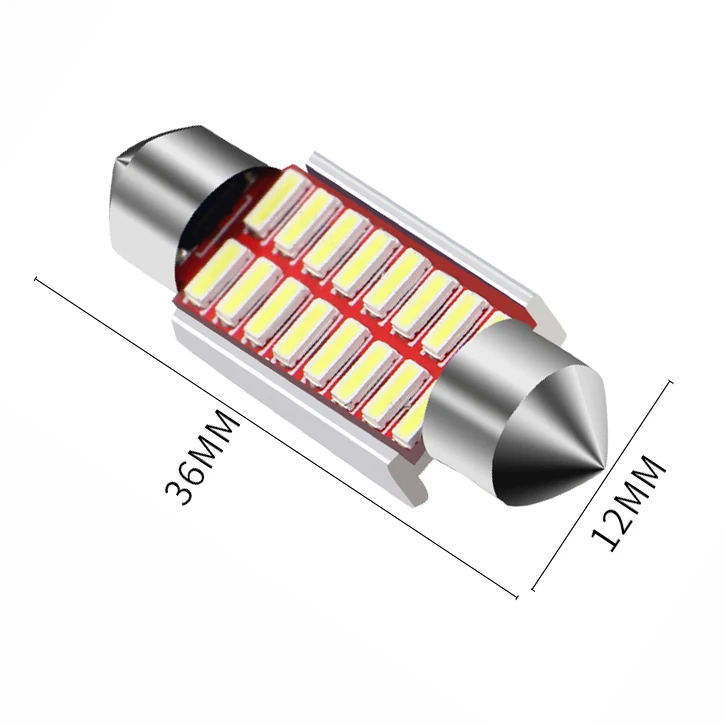 36mm 31 мм 36 мм 39 мм 42 мм C5W C10W 4014 SMD СВЕТОДИОДНЫЙ CANBUS без ошибок автомобильный фестонный светильник интерьерные купольные огни автомобильная карта крыша лампа для чтения белая - Испускаемый цвет: 36mm