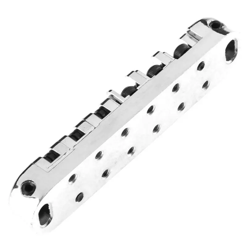 Новинка, 1 комплект, роликовое седло Tune-O-Matic Bridge w/2 шпильки для электрогитары LP, высокое качество, аксессуары для гитар, серебристый, черный