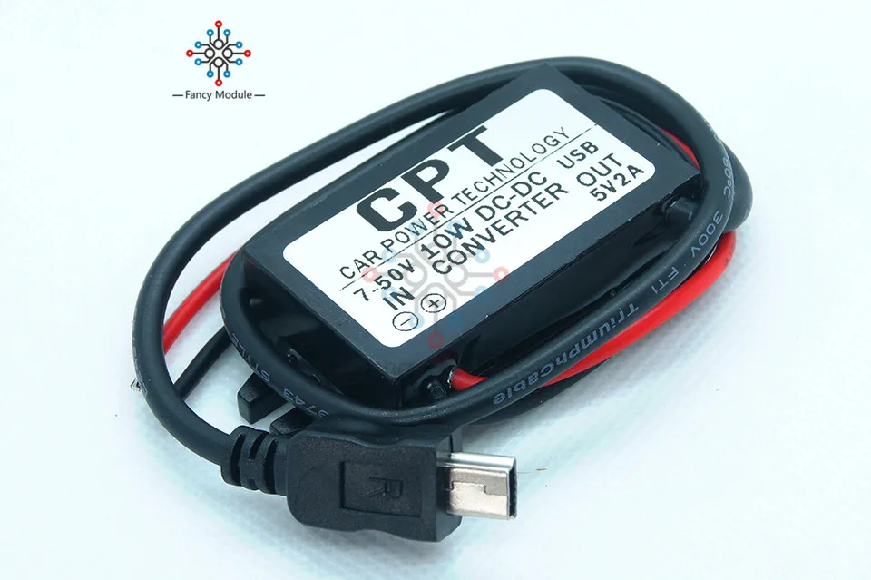 DC-DC 7-50 в до 5 В 2 а 10 Вт автомобильный преобразователь питания Micro Mini USB понижающий адаптер питания с низким нагревом и автоматической защитой