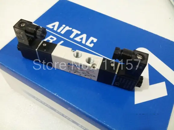 5 Port 3 Position 3/5 Way Double Head Solenoid Air Control Valve 1/8&quot Center Close 4V130-06 12v 24v dc 110v 220v ac | Обустройство